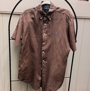 Ralph Lauren Brown Short Sleeve Shirt